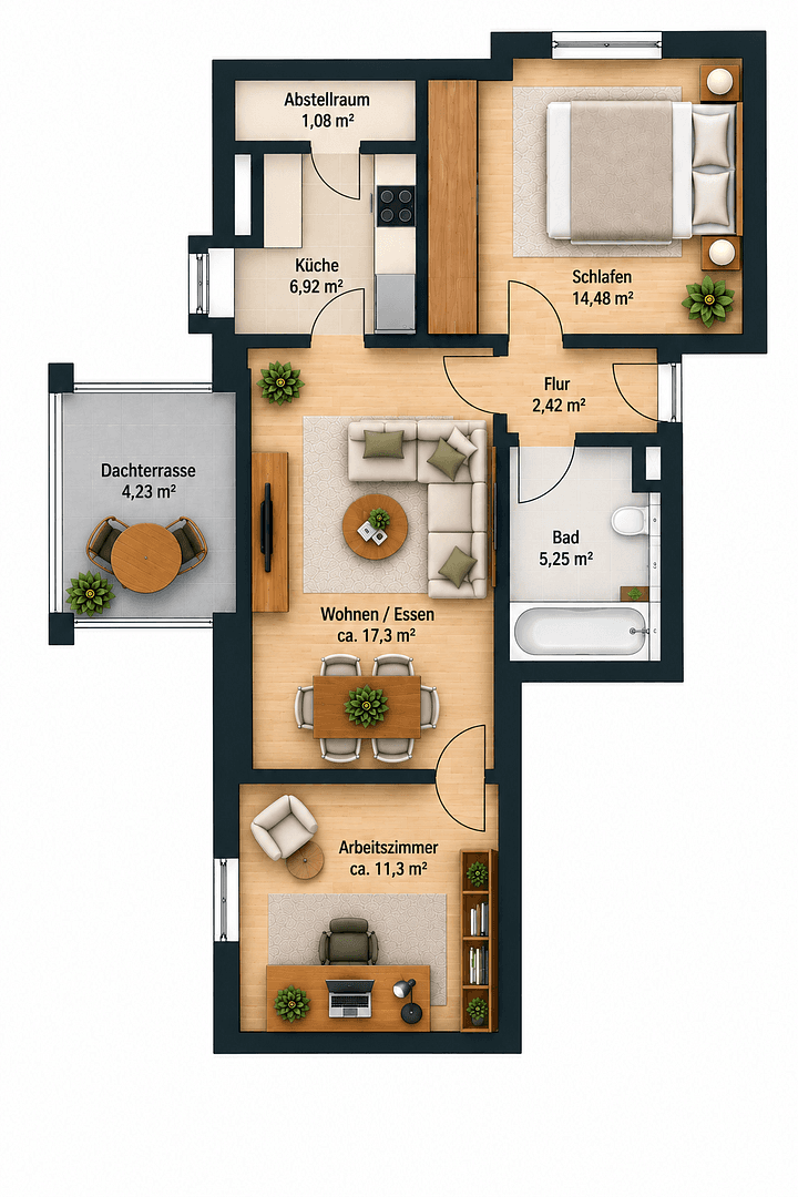 3 bedroom flat to rent, 63 m², Velten, Brandenburg 3 bedroom flat to rent, 63 m², Velten, Brandenburg
