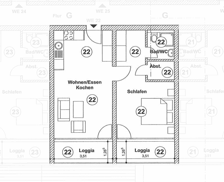 2 bedroom flat to rent, 53 m², Steinheimer Straße 219, Horn-Bad Meinberg, North Rhine-Westphalia 2 bedroom flat to rent, 53 m², Steinheimer Straße 219, Horn-Bad Meinberg, North Rhine-Westphalia
