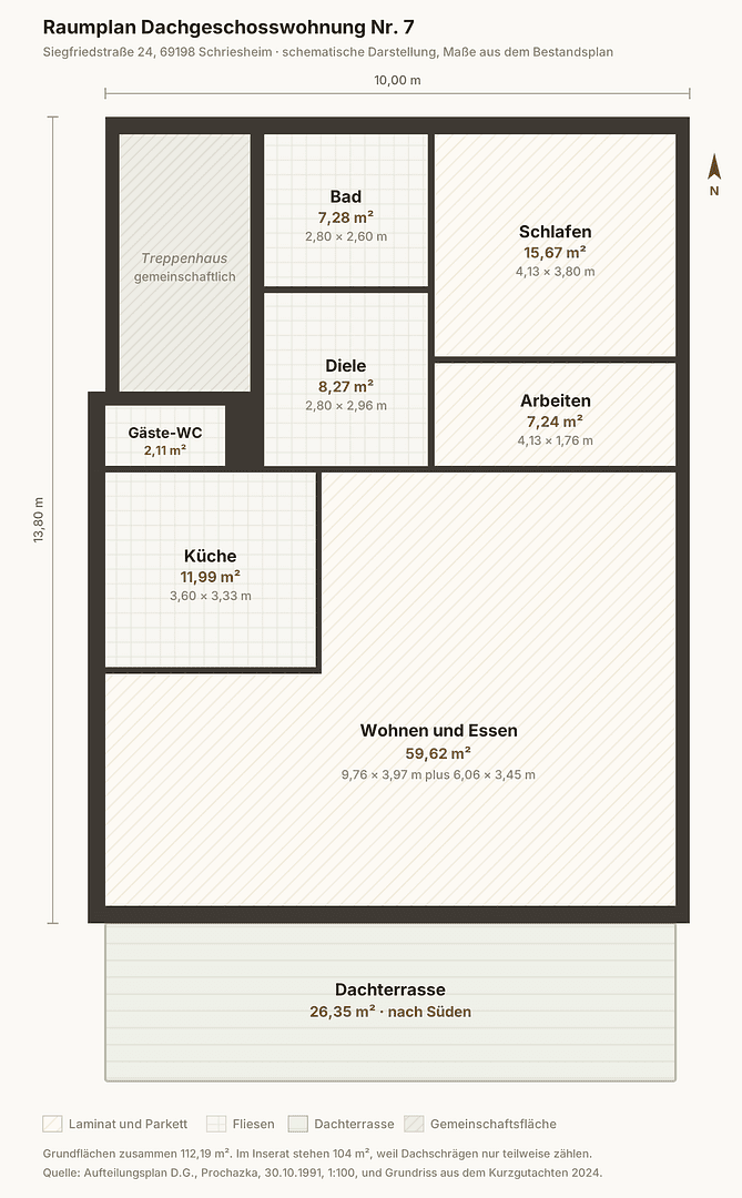 3 bedroom flat to rent, 104 m², Siegfriedstr. 24, Schriesheim, Baden-Württemberg 3 bedroom flat to rent, 104 m², Siegfriedstr. 24, Schriesheim, Baden-Württemberg