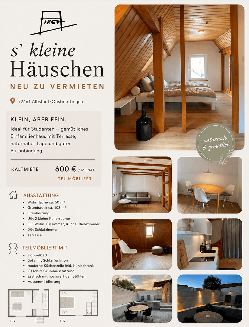 house to rent, 56 m², Kohlweilerstr. 7, Albstadt, Baden-Württemberg house to rent, 56 m², Kohlweilerstr. 7, Albstadt, Baden-Württemberg