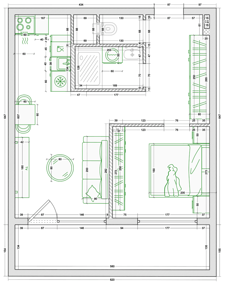 1 bedroom with open-plan kitchen flat for sale, 41 m², Prosecká, Prague, Prague 1 bedroom with open-plan kitchen flat for sale, 41 m², Prosecká, Prague, Prague