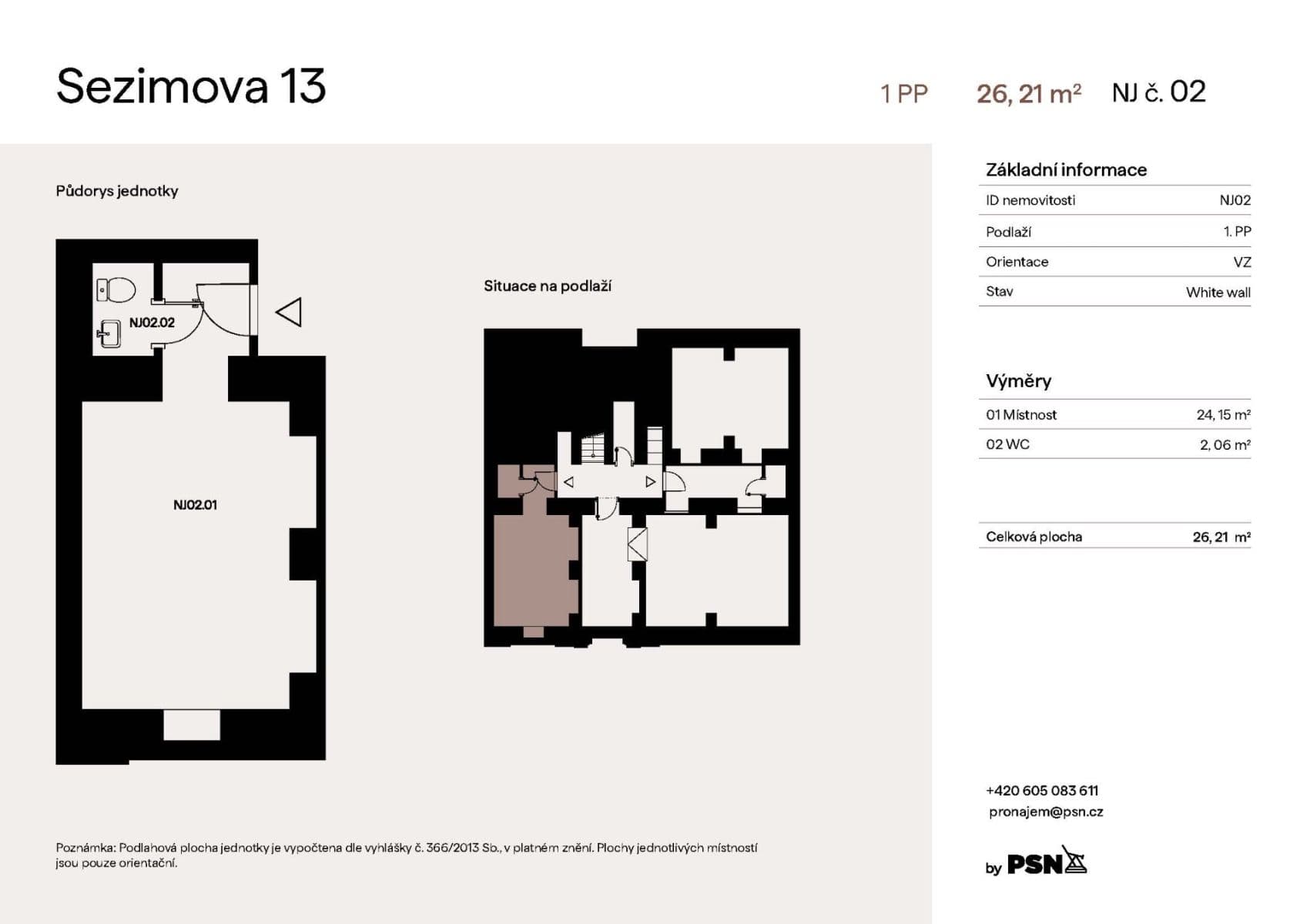 non-residential property to rent, 26 m², Sezimova, Prague, Prague non-residential property to rent, 26 m², Sezimova, Prague, Prague