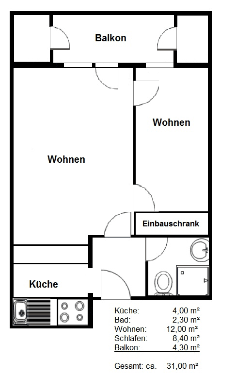 2 bedroom flat for sale, 31 m², Köln, North Rhine-Westphalia 2 bedroom flat for sale, 31 m², Köln, North Rhine-Westphalia