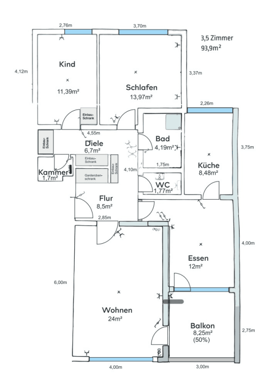 2 bedroom with open-plan kitchen flat for sale, 94 m², Goethestr. 24, Böblingen, Baden-Württemberg 2 bedroom with open-plan kitchen flat for sale, 94 m², Goethestr. 24, Böblingen, Baden-Württemberg