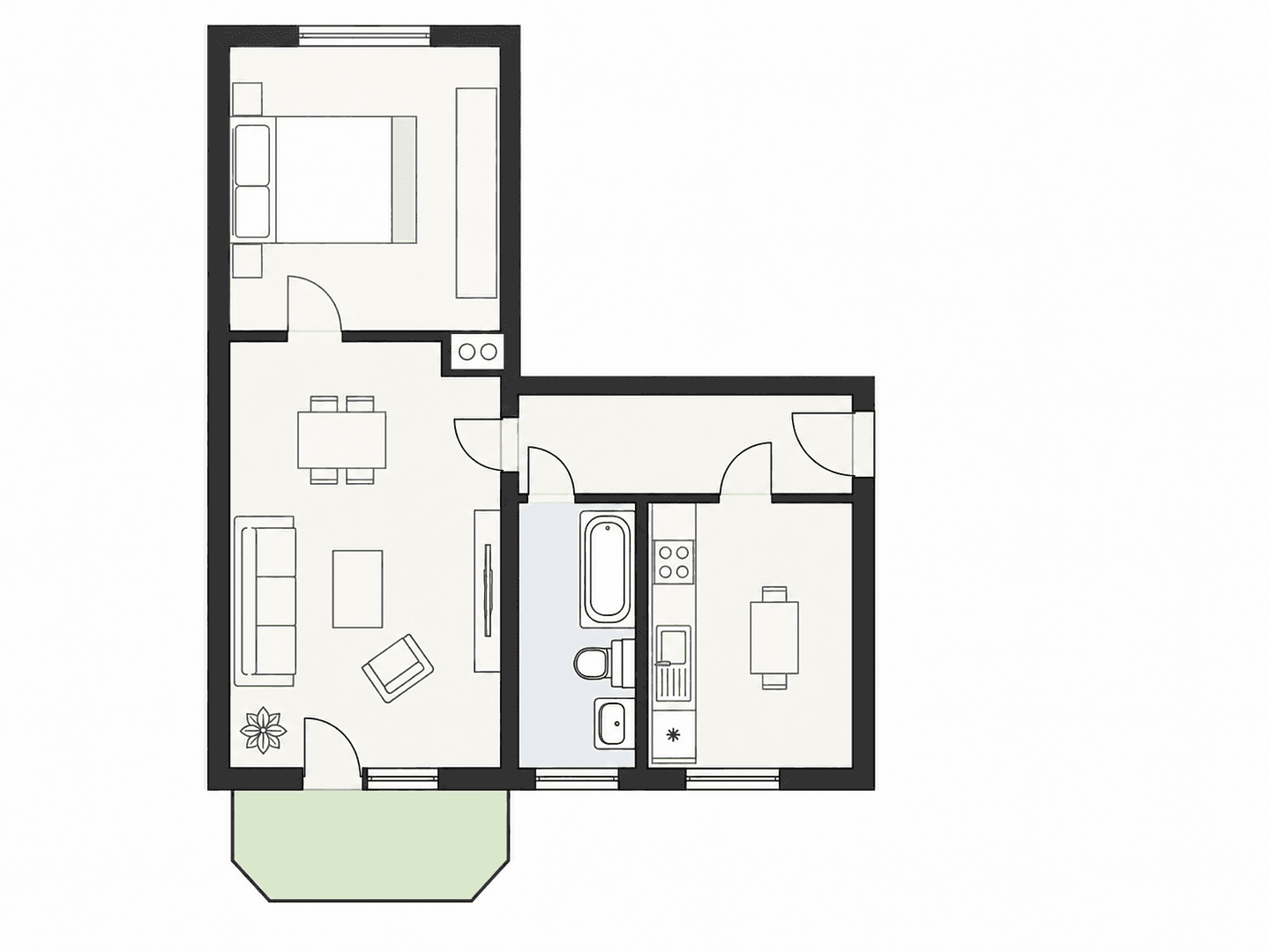 2 bedroom flat to rent, 55 m², Franz-Mehring-Str. 65, Dresden, Saxony 2 bedroom flat to rent, 55 m², Franz-Mehring-Str. 65, Dresden, Saxony