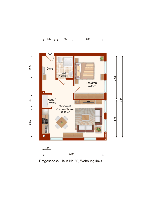 2 bedroom flat to rent, 62 m², Alte Landstraße 60, Bergheim, North Rhine-Westphalia 2 bedroom flat to rent, 62 m², Alte Landstraße 60, Bergheim, North Rhine-Westphalia
