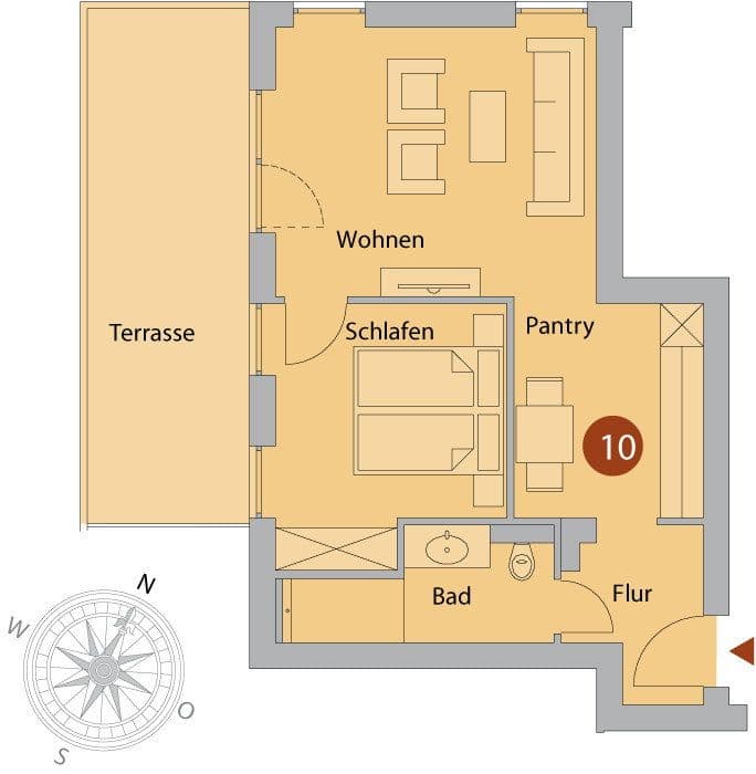 2 bedroom flat for sale, 54 m², An der Waterkant 7, Villa Bernstein, Börgerende-Rethwisch, Mecklenburg-Vorpommern 2 bedroom flat for sale, 54 m², An der Waterkant 7, Villa Bernstein, Börgerende-Rethwisch, Mecklenburg-Vorpommern