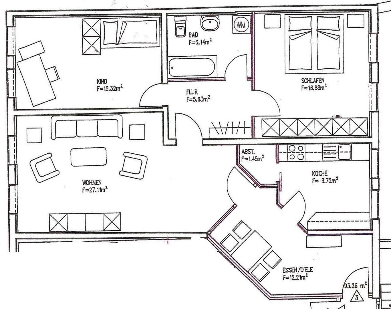 3 bedroom flat to rent, 93 m², Voigtei 39, Halberstadt, Saxony-Anhalt 3 bedroom flat to rent, 93 m², Voigtei 39, Halberstadt, Saxony-Anhalt