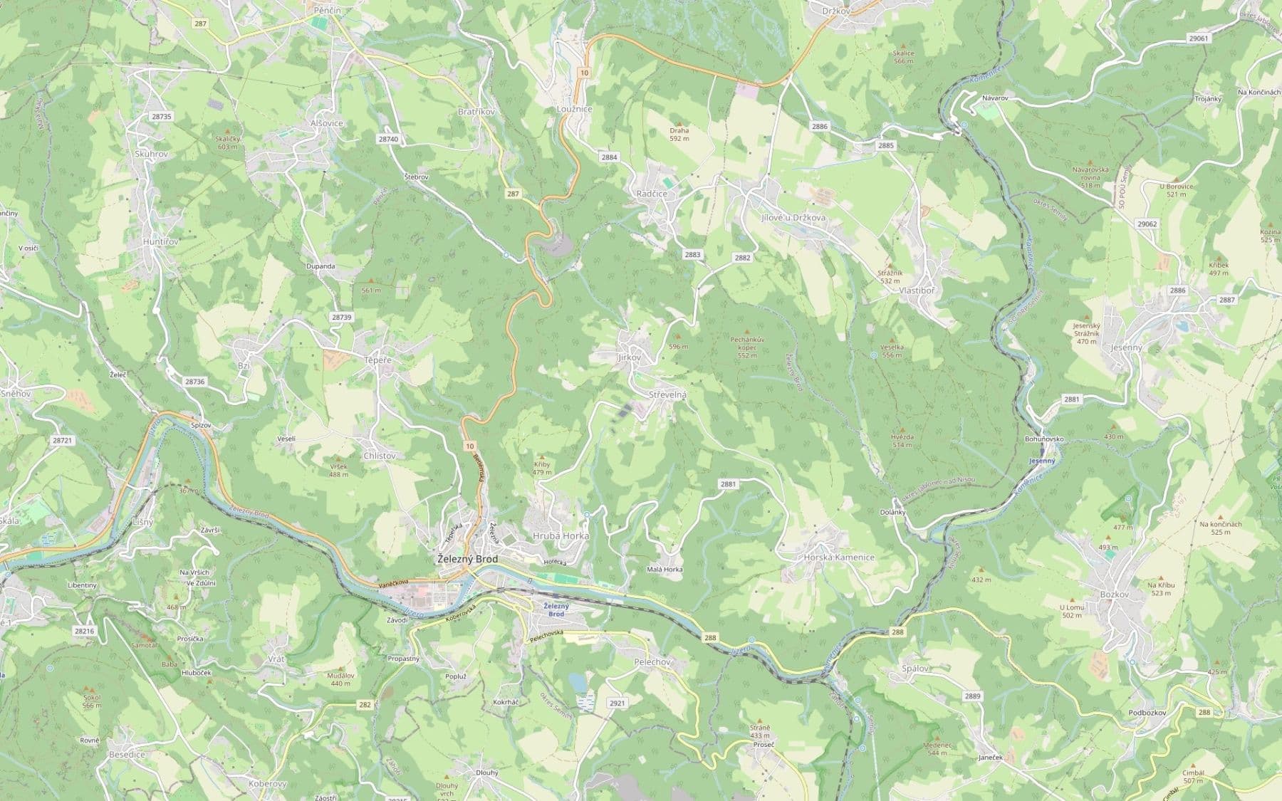 plot for sale, 2,474 m², Železný Brod, Liberecký Region plot for sale, 2,474 m², Železný Brod, Liberecký Region