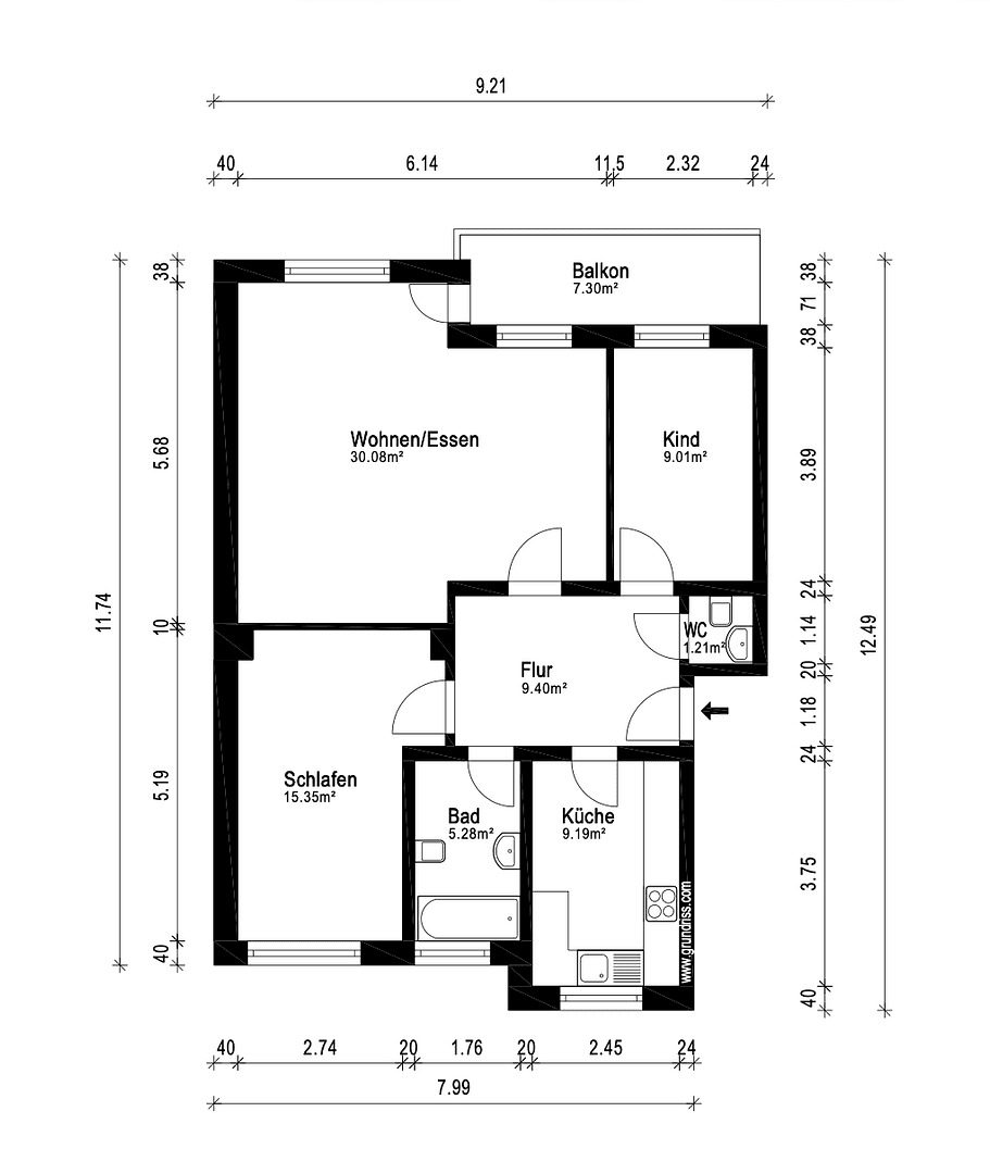 3 bedroom flat to rent, 83 m², Wiedinger Weg, Soltau, Lower Saxony 3 bedroom flat to rent, 83 m², Wiedinger Weg, Soltau, Lower Saxony
