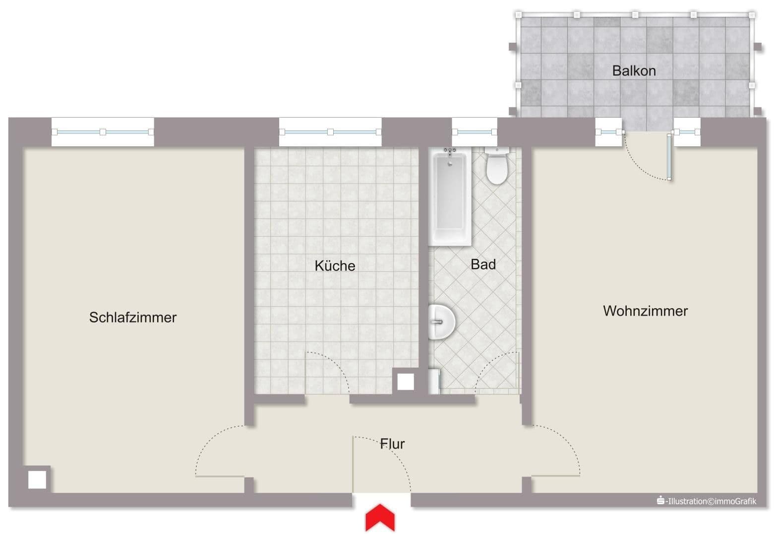 2 bedroom flat to rent, 61 m², Am Anger 4, Dresden, Saxony 2 bedroom flat to rent, 61 m², Am Anger 4, Dresden, Saxony