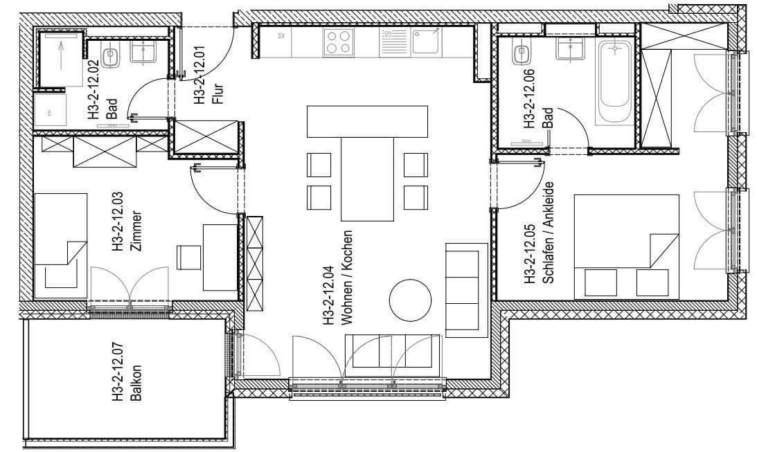 3 bedroom flat to rent, 78 m², Regener Straße 65, Berlin, Berlin 3 bedroom flat to rent, 78 m², Regener Straße 65, Berlin, Berlin