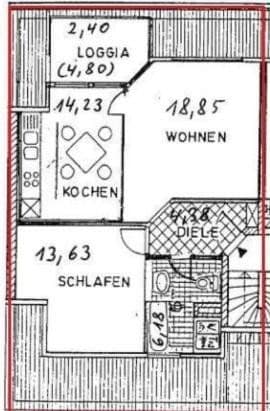 2 bedroom flat to rent, 58 m², Möserstrasse 34, Essen, North Rhine-Westphalia 2 bedroom flat to rent, 58 m², Möserstrasse 34, Essen, North Rhine-Westphalia