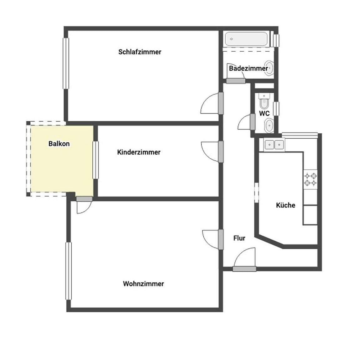 3 bedroom flat to rent, 74 m², München, Bavaria 3 bedroom flat to rent, 74 m², München, Bavaria