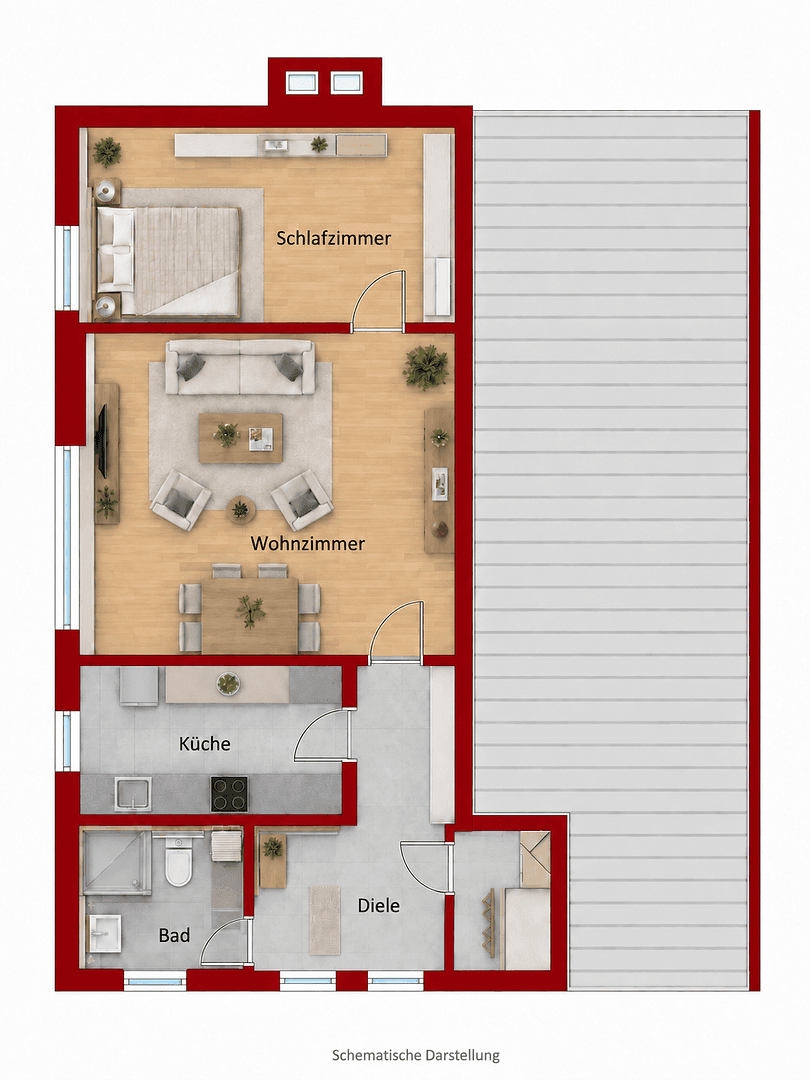 2 bedroom flat to rent, 72 m², Auf d Wenge, Herne, North Rhine-Westphalia 2 bedroom flat to rent, 72 m², Auf d Wenge, Herne, North Rhine-Westphalia