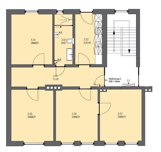 4 bedroom flat to rent, 85 m², Schillerstr. 5a, Wilhelmshaven, Lower Saxony 4 bedroom flat to rent, 85 m², Schillerstr. 5a, Wilhelmshaven, Lower Saxony