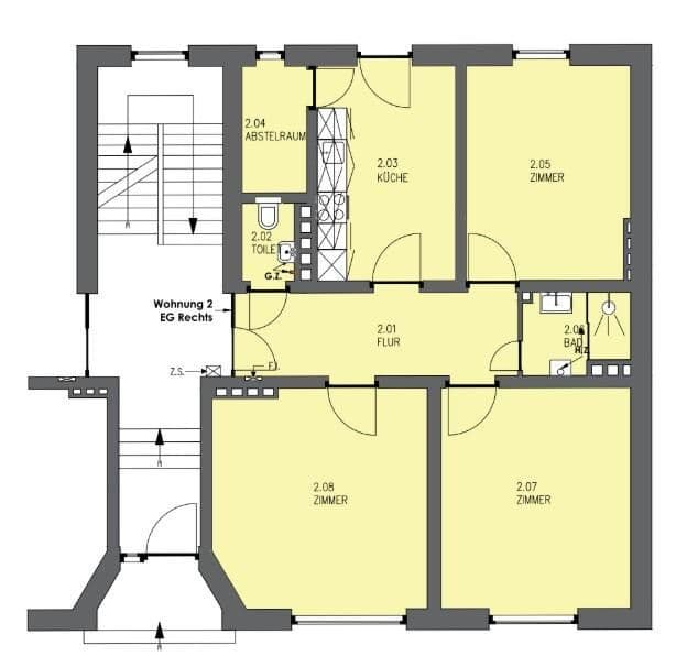 3 bedroom flat to rent, 71 m², Schillerstr. 5a, Wilhelmshaven, Lower Saxony 3 bedroom flat to rent, 71 m², Schillerstr. 5a, Wilhelmshaven, Lower Saxony