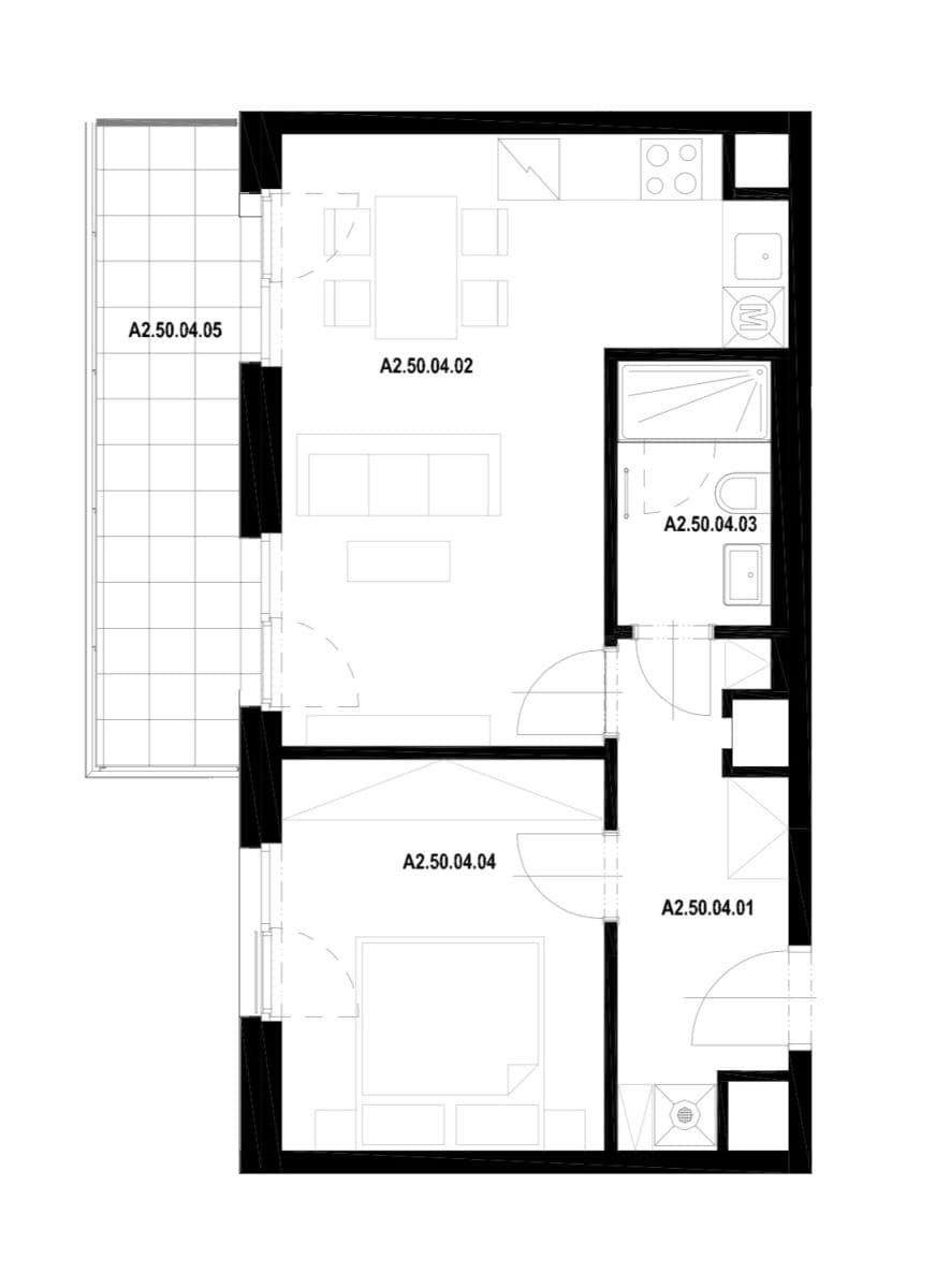 1 bedroom with open-plan kitchen flat for sale, 50 m², Haenkeho, Prague, Prague 1 bedroom with open-plan kitchen flat for sale, 50 m², Haenkeho, Prague, Prague