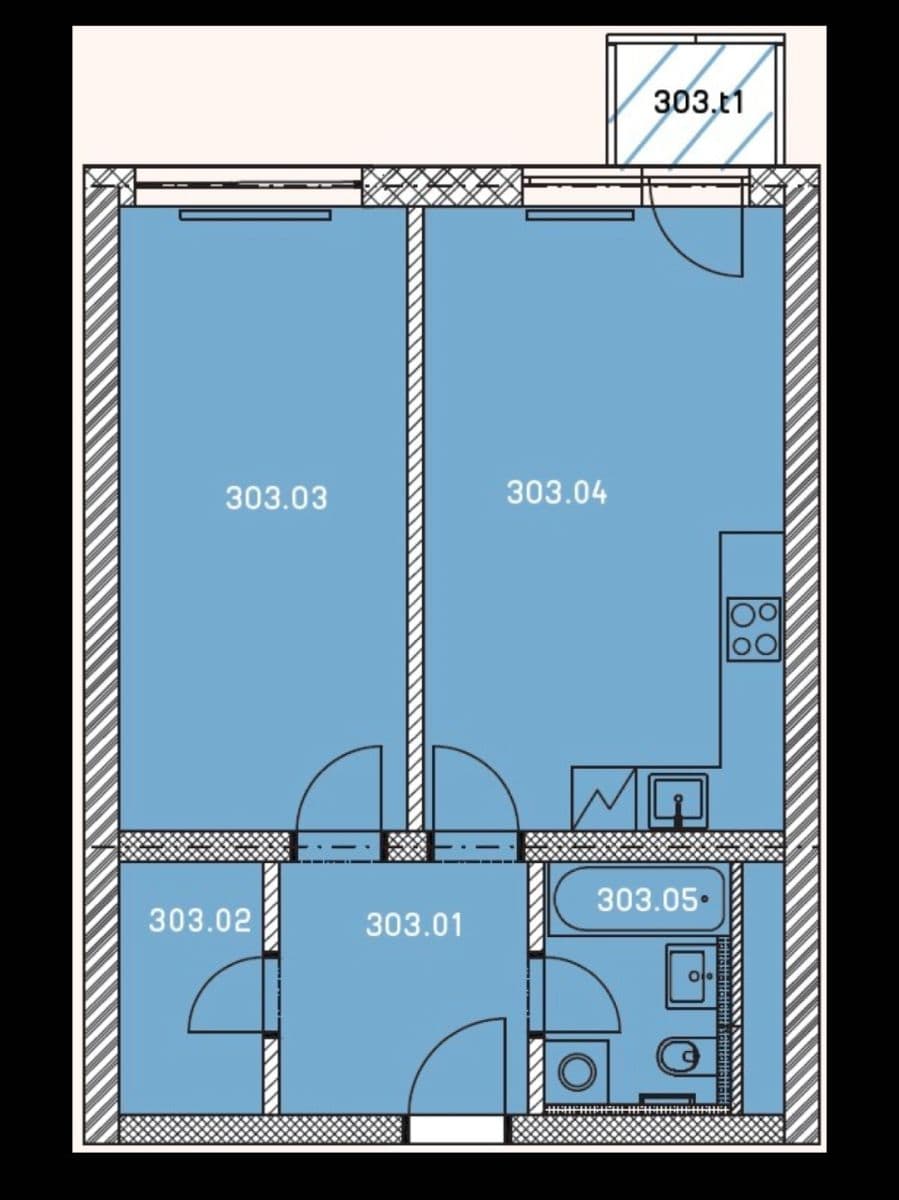 1 bedroom with open-plan kitchen flat to rent, 50 m², Lesík, Kladno, Středočeský Region 1 bedroom with open-plan kitchen flat to rent, 50 m², Lesík, Kladno, Středočeský Region