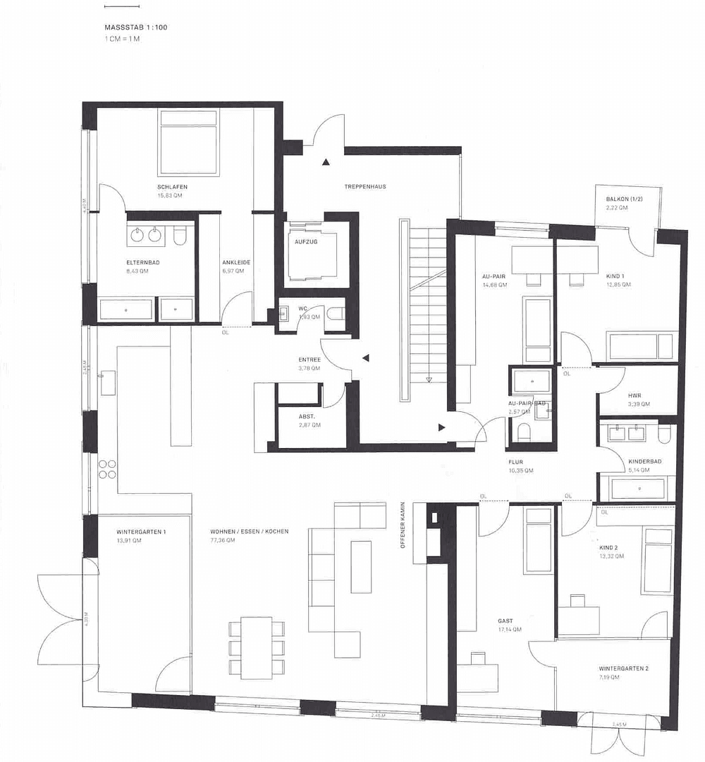 6 bedroom flat to rent, 218 m², Wilhelmstraße, München, Bavaria 6 bedroom flat to rent, 218 m², Wilhelmstraße, München, Bavaria