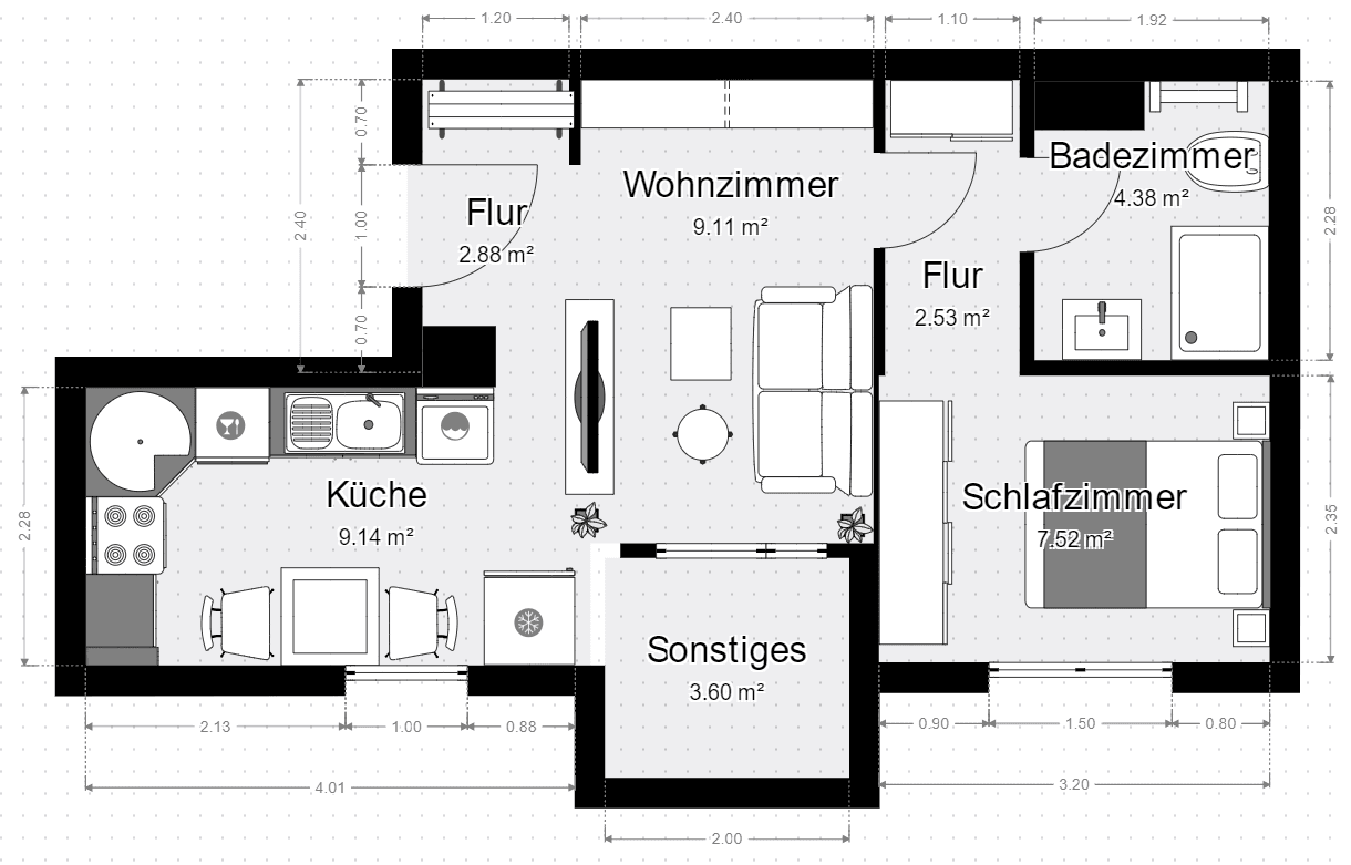 2 bedroom flat to rent, 37 m², Nürnberg, Bavaria 2 bedroom flat to rent, 37 m², Nürnberg, Bavaria