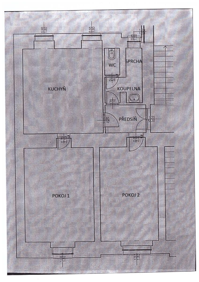 2 bedroom with open-plan kitchen flat for sale, 70 m², Benátská, Prague, Prague 2 bedroom with open-plan kitchen flat for sale, 70 m², Benátská, Prague, Prague