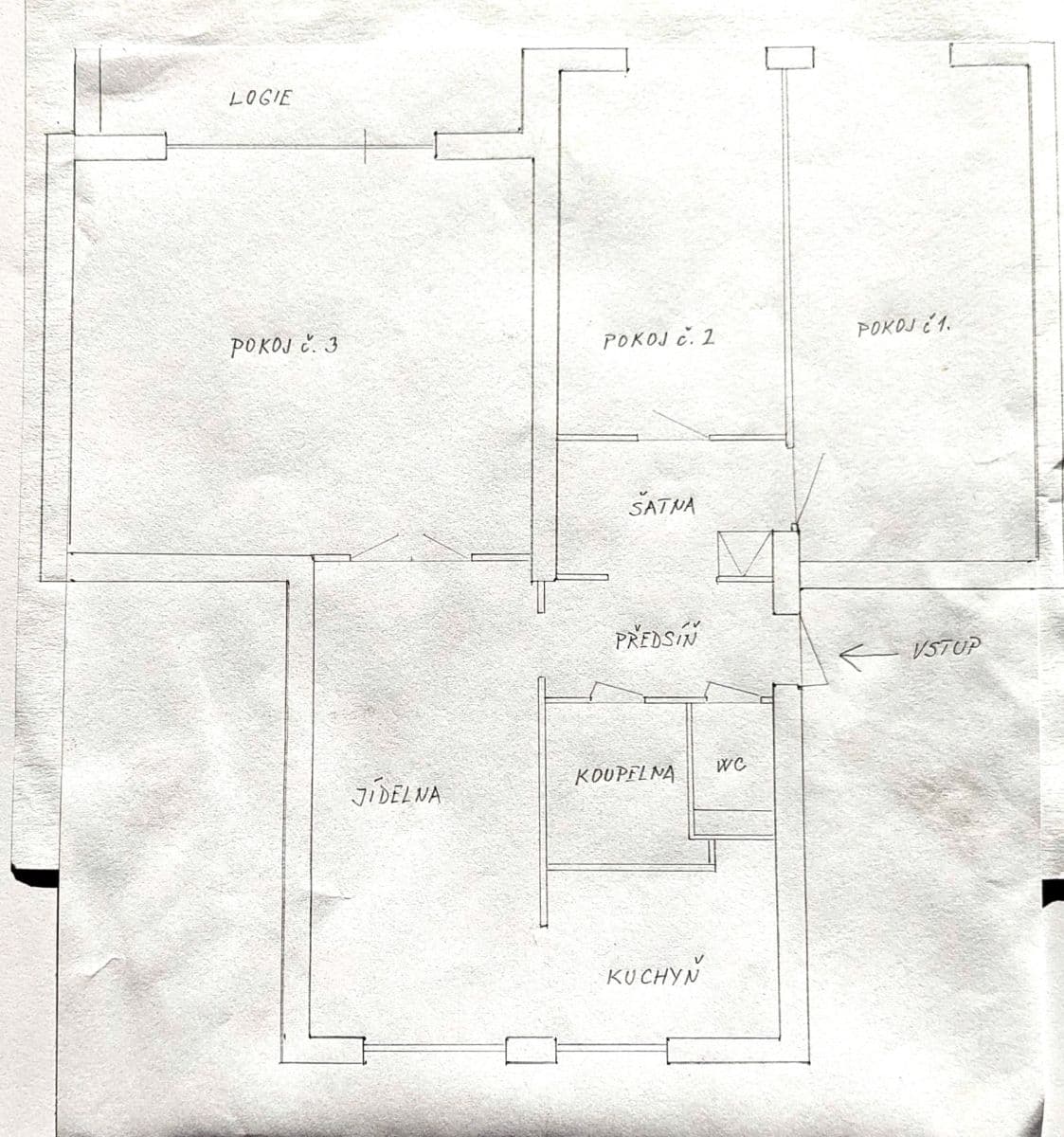 3 bedroom with open-plan kitchen flat to rent, 78 m², Svojšovická, Prague, Prague 3 bedroom with open-plan kitchen flat to rent, 78 m², Svojšovická, Prague, Prague