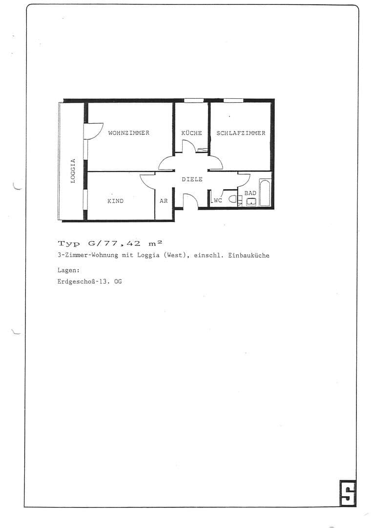3 bedroom flat for sale, 77 m², Wolfringstraße 1, Fürth, Bavaria 3 bedroom flat for sale, 77 m², Wolfringstraße 1, Fürth, Bavaria