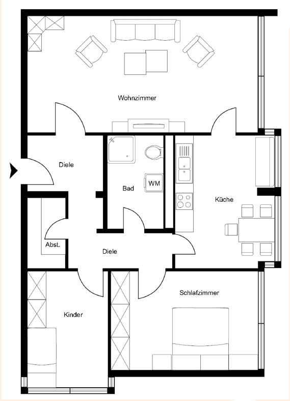 3 bedroom flat to rent, 75 m², Regensburgerstraße 63, Nürnberg, Bavaria 3 bedroom flat to rent, 75 m², Regensburgerstraße 63, Nürnberg, Bavaria