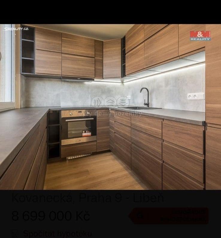 2 bedroom with open-plan kitchen flat to rent, 80 m², Kovanecká, Prague, Prague 2 bedroom with open-plan kitchen flat to rent, 80 m², Kovanecká, Prague, Prague