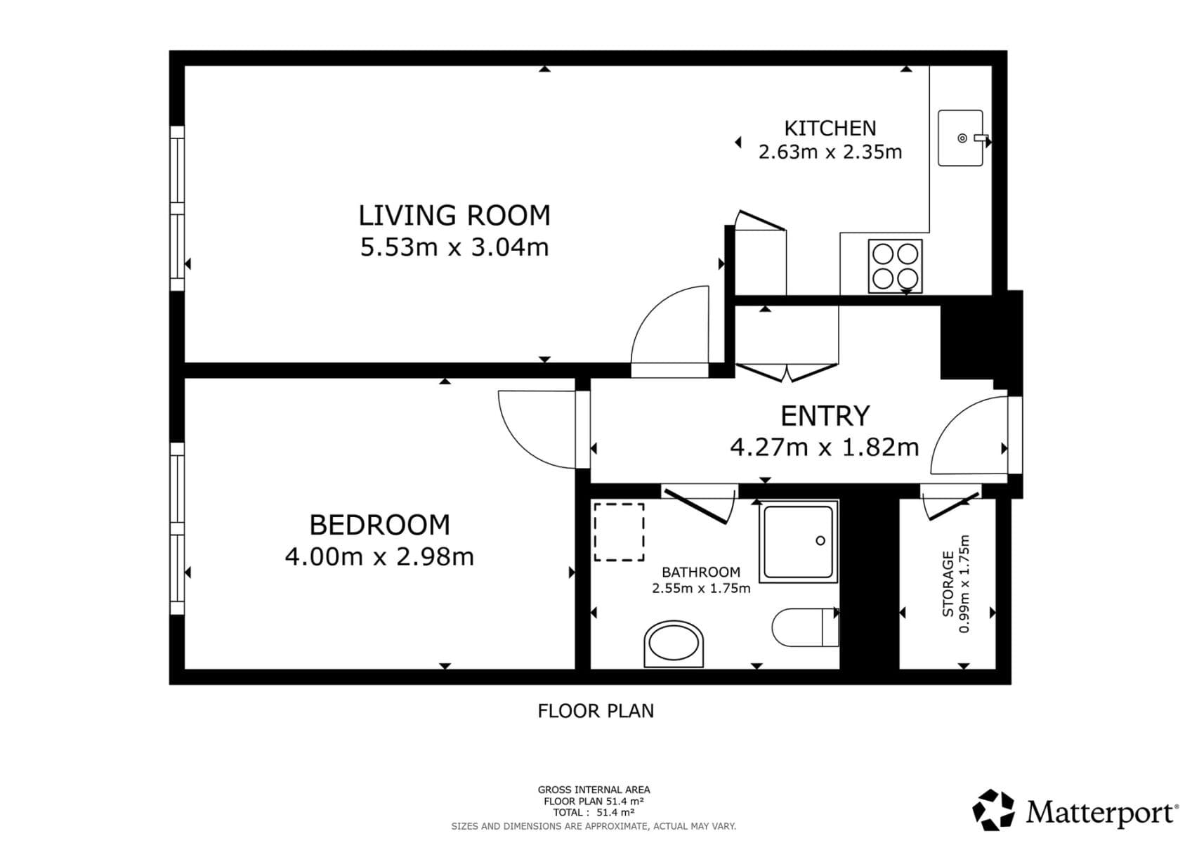 1 bedroom with open-plan kitchen flat to rent, 49 m², Křižíkova, Prague, Prague 1 bedroom with open-plan kitchen flat to rent, 49 m², Křižíkova, Prague, Prague