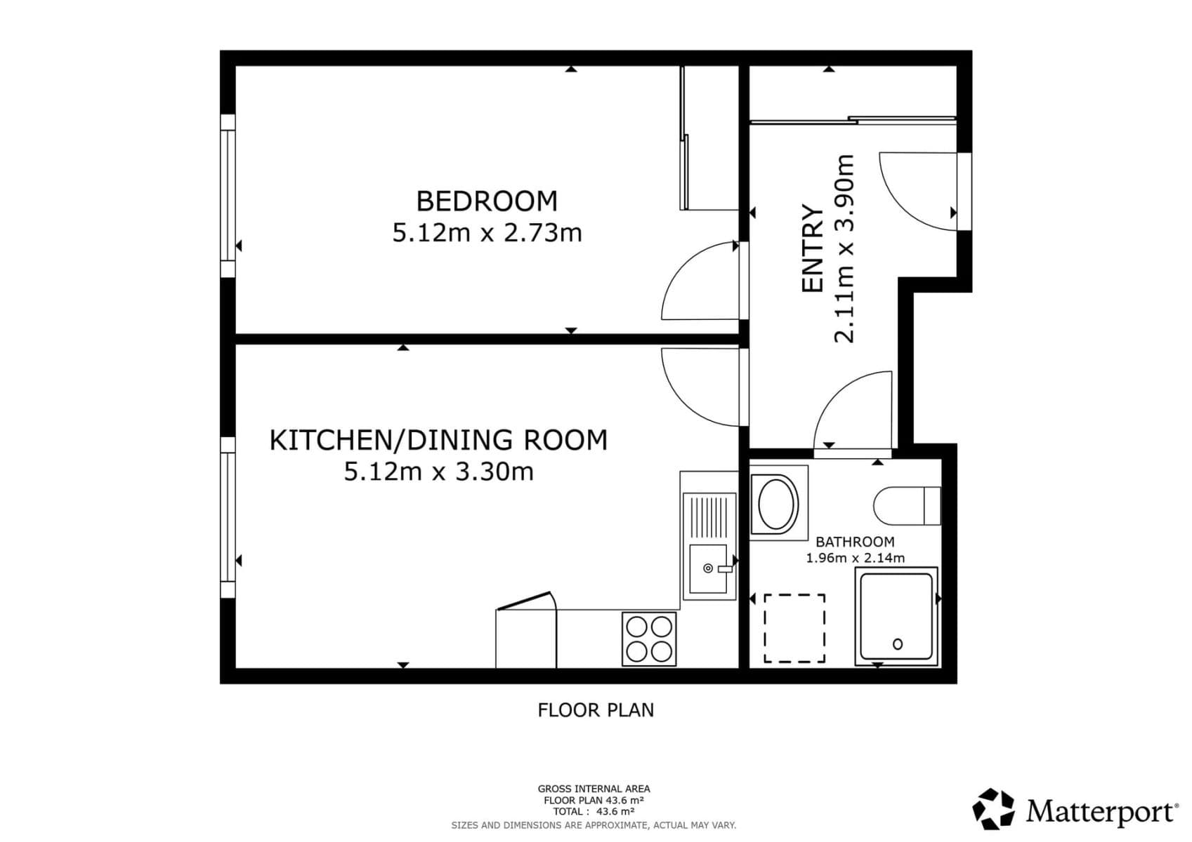 1 bedroom with open-plan kitchen flat to rent, 47 m², Haenkeho, Prague, Prague 1 bedroom with open-plan kitchen flat to rent, 47 m², Haenkeho, Prague, Prague