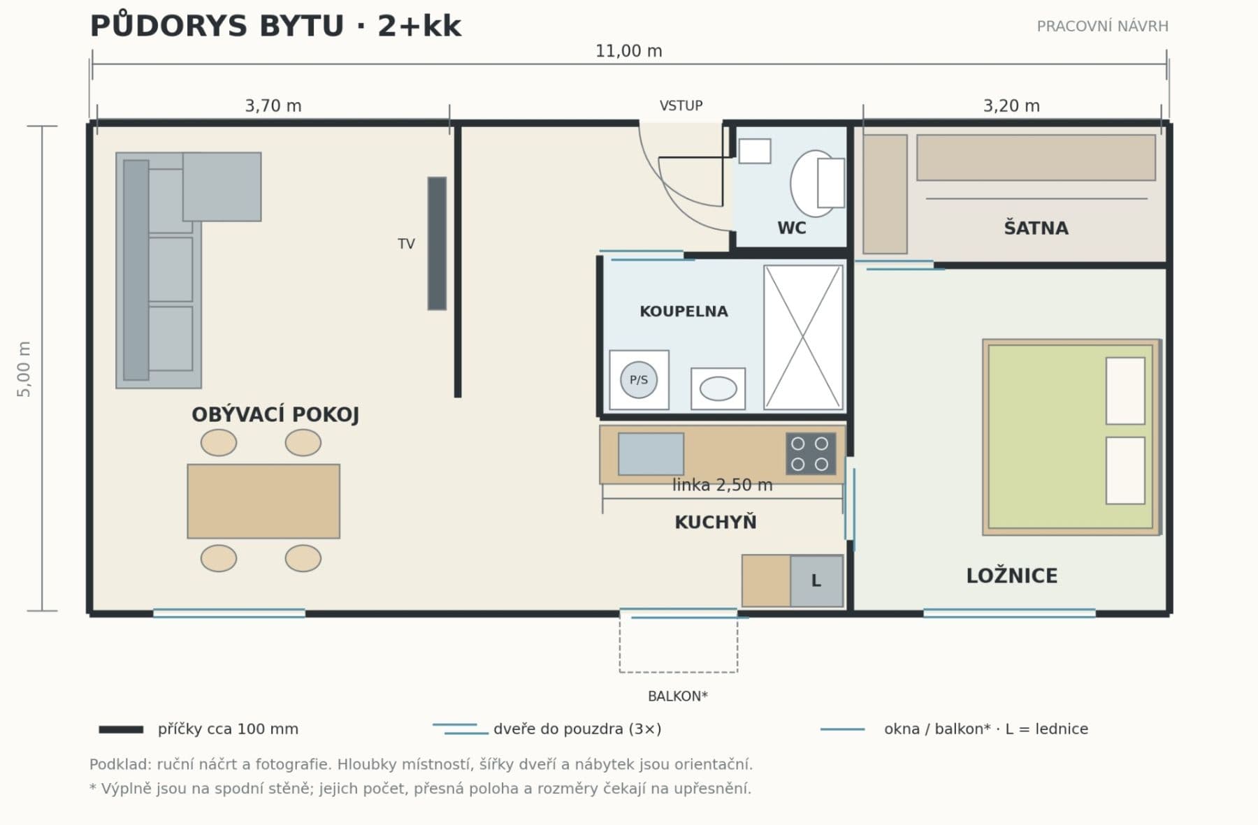 1 bedroom with open-plan kitchen flat to rent, 50 m², Rybářská, Brno, Jihomoravský Region 1 bedroom with open-plan kitchen flat to rent, 50 m², Rybářská, Brno, Jihomoravský Region