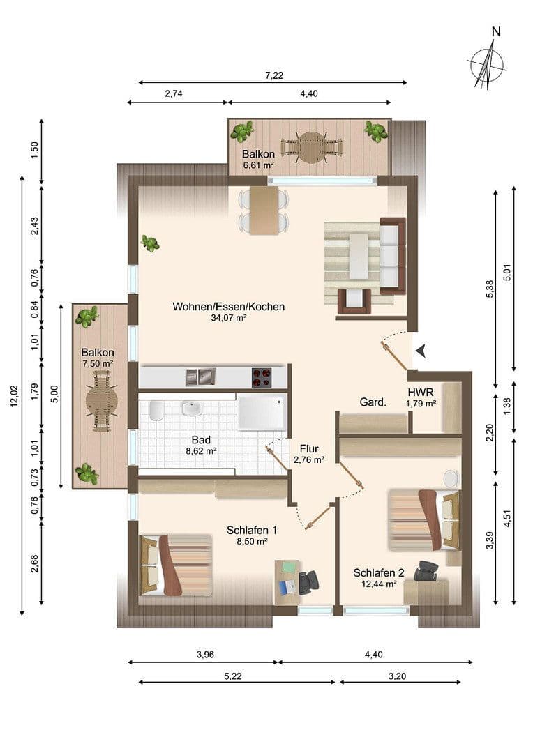 3 bedroom flat to rent, 74 m², Brunnengasse 6, Ingersheim, Baden-Württemberg 3 bedroom flat to rent, 74 m², Brunnengasse 6, Ingersheim, Baden-Württemberg