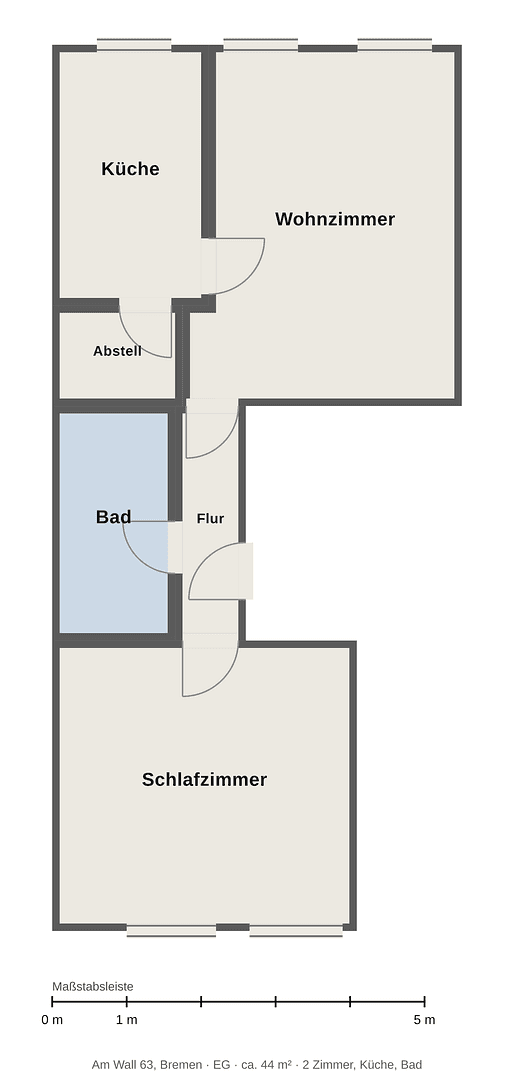 2 bedroom flat for sale, 44 m², Bremen, Bremen 2 bedroom flat for sale, 44 m², Bremen, Bremen