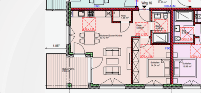 2 bedroom flat to rent, 61 m², Kehl, Baden-Württemberg 2 bedroom flat to rent, 61 m², Kehl, Baden-Württemberg