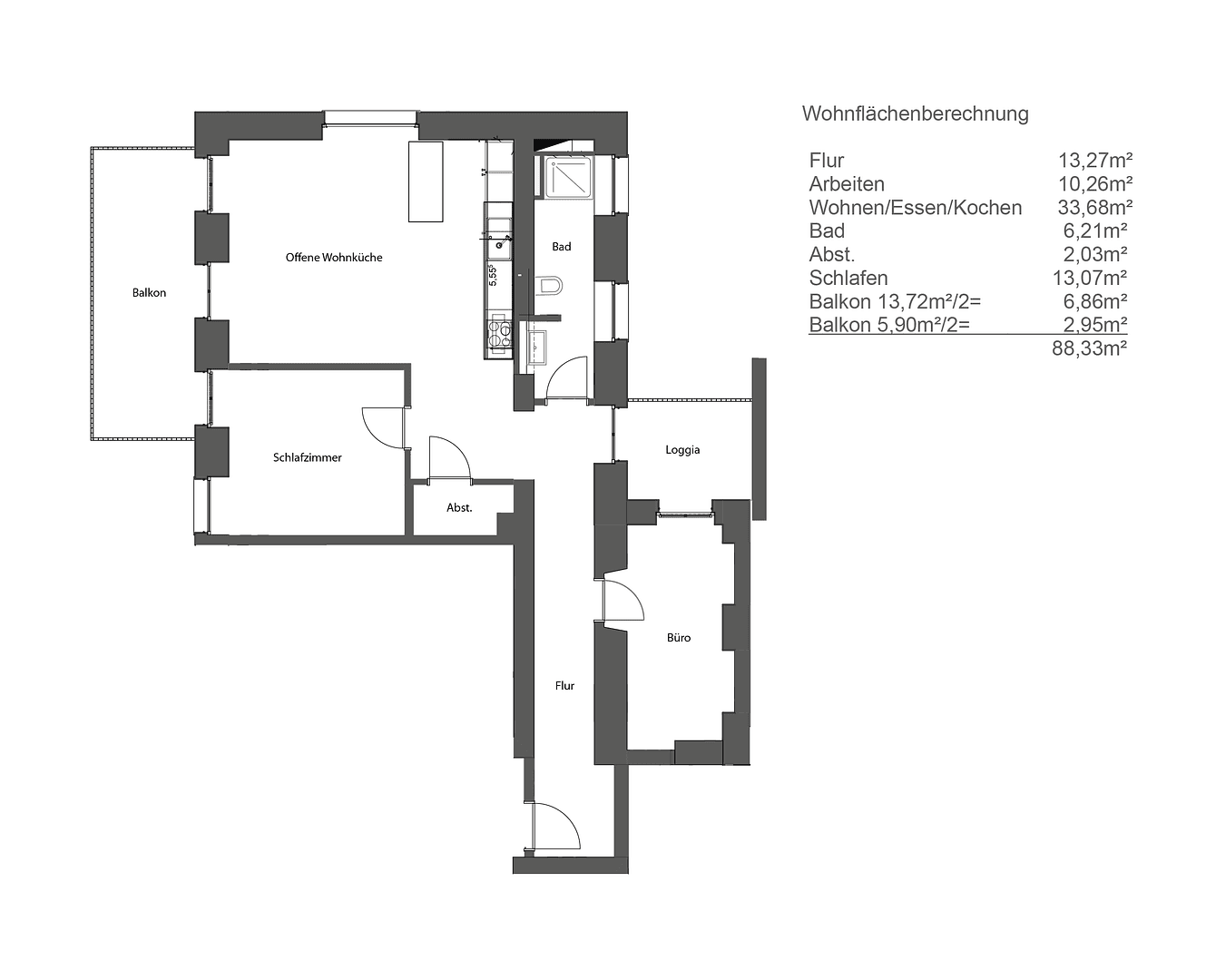 3 bedroom flat to rent, 89 m², Offenbach, Hesse 3 bedroom flat to rent, 89 m², Offenbach, Hesse