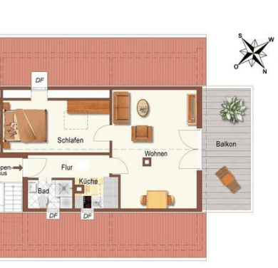 2 bedroom flat to rent, 40 m², Waiblingen, Baden-Württemberg 2 bedroom flat to rent, 40 m², Waiblingen, Baden-Württemberg