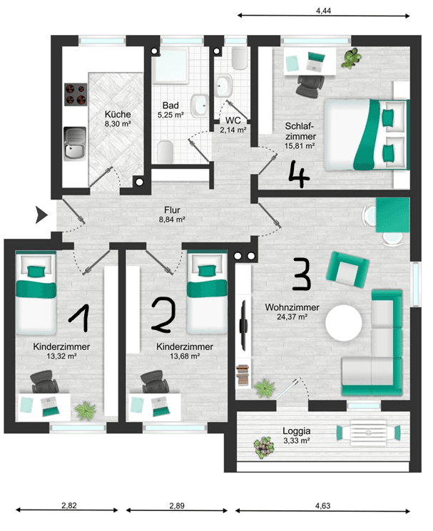 flat to rent, 16 m², Hof, Bavaria flat to rent, 16 m², Hof, Bavaria