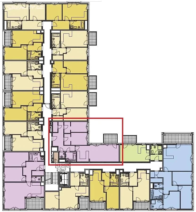 2 bedroom with open-plan kitchen flat for sale, 82 m², Pod Harfou, Prague, Prague 2 bedroom with open-plan kitchen flat for sale, 82 m², Pod Harfou, Prague, Prague