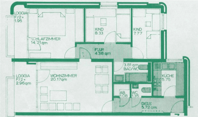 4 bedroom flat to rent, 78 m², Unterhaching, Bavaria 4 bedroom flat to rent, 78 m², Unterhaching, Bavaria