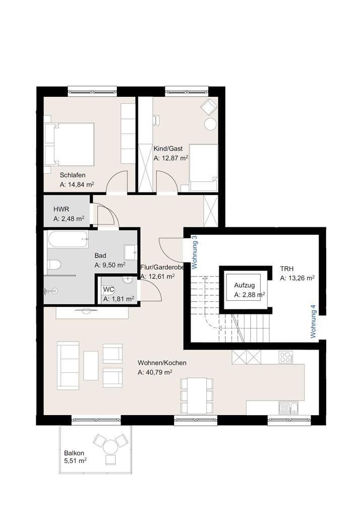 3 bedroom flat to rent, 97 m², Egbersstr. 2 a, Wallenhorst, Lower Saxony 3 bedroom flat to rent, 97 m², Egbersstr. 2 a, Wallenhorst, Lower Saxony