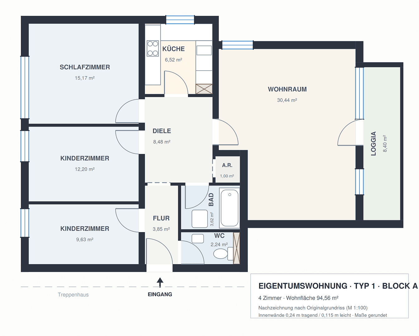 4 bedroom flat for sale, 94 m², Oskar-von-Miller-Str. 40, Straubing, Bavaria 4 bedroom flat for sale, 94 m², Oskar-von-Miller-Str. 40, Straubing, Bavaria