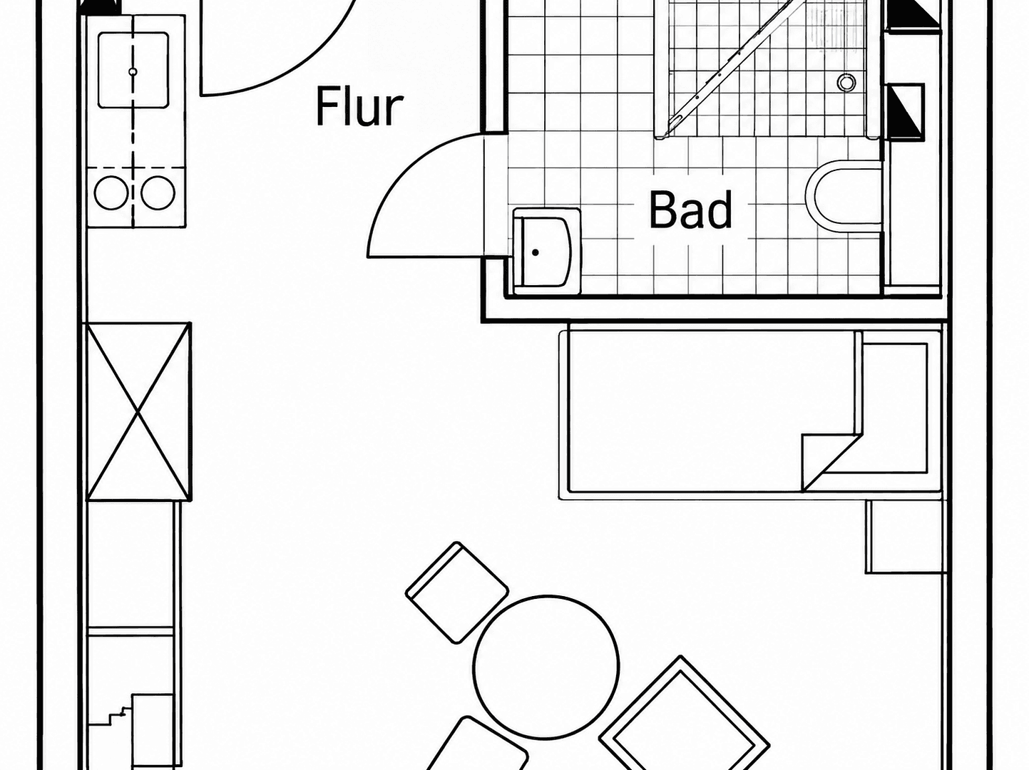 1 bedroom flat to rent, 22 m², Ostbahnhofstr. 20A, Eilenburg, Saxony 1 bedroom flat to rent, 22 m², Ostbahnhofstr. 20A, Eilenburg, Saxony