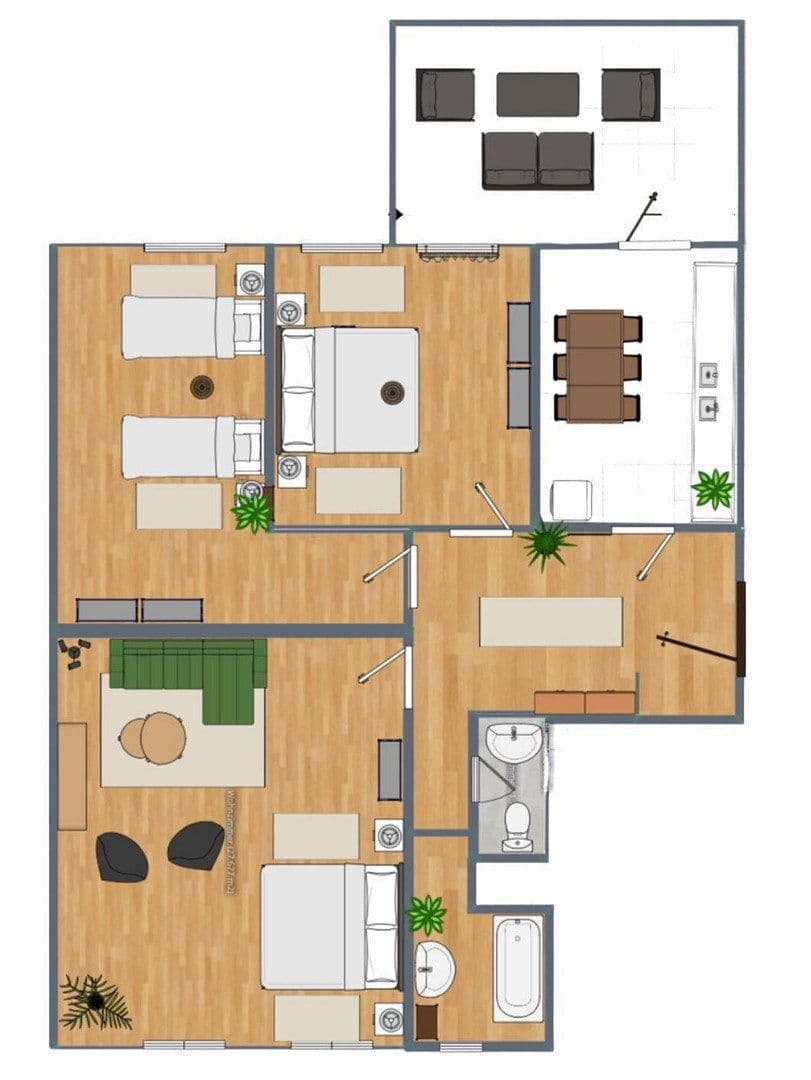 3 bedroom flat to rent, 94 m², Frankfrut Oder, Brandenburg 3 bedroom flat to rent, 94 m², Frankfrut Oder, Brandenburg
