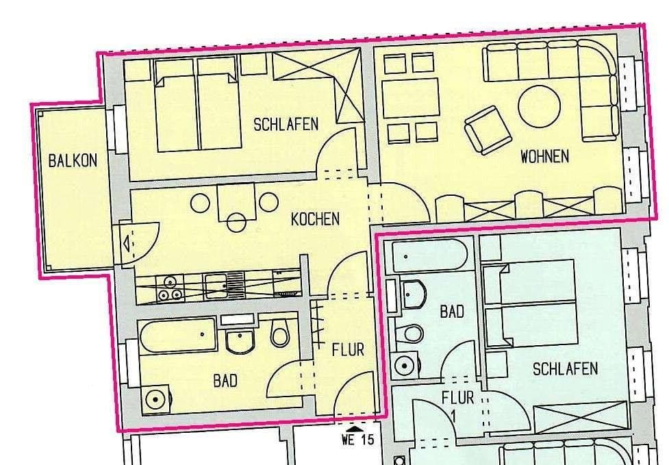 2 bedroom flat for sale, 58 m², Chemnitz, Saxony 2 bedroom flat for sale, 58 m², Chemnitz, Saxony