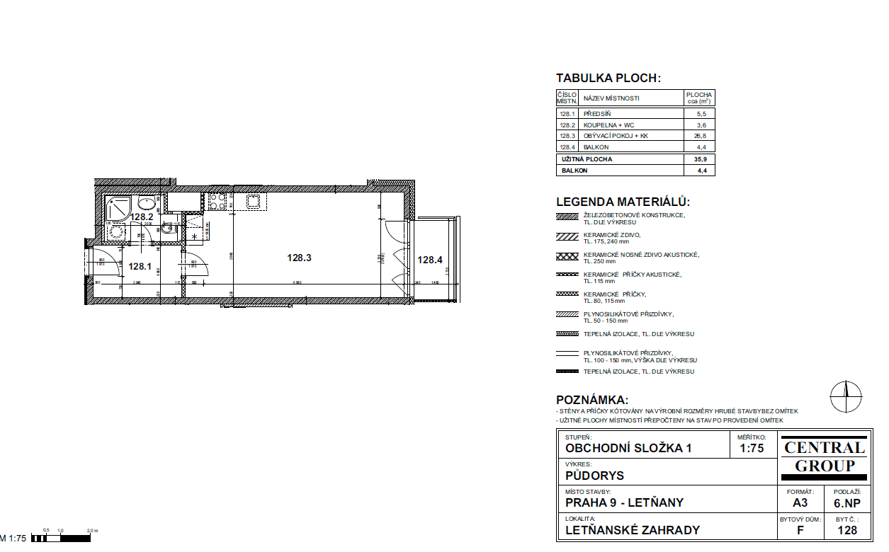 Studio flat for sale, 38 m², Kadečkové, Prague, Prague Studio flat for sale, 38 m², Kadečkové, Prague, Prague