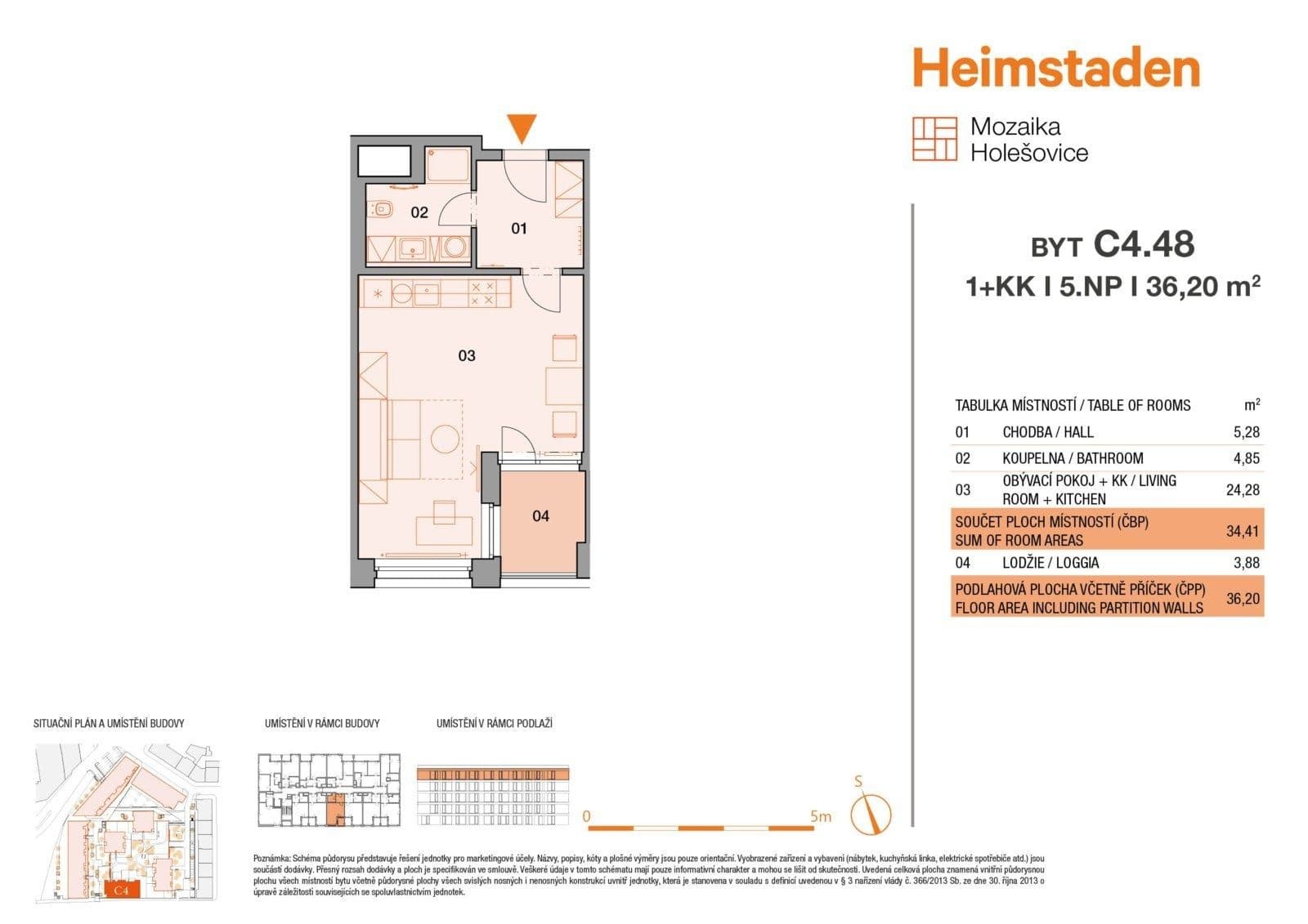 Studio flat to rent, 36 m², Vrbenského, Prague, Prague Studio flat to rent, 36 m², Vrbenského, Prague, Prague