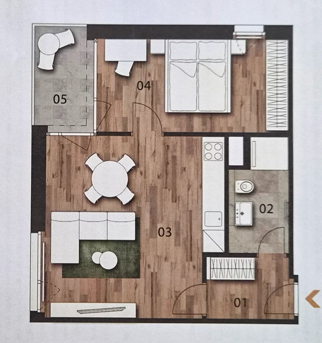 1 bedroom with open-plan kitchen flat to rent, 47 m², Arnošta Valenty, Prague, Prague 1 bedroom with open-plan kitchen flat to rent, 47 m², Arnošta Valenty, Prague, Prague