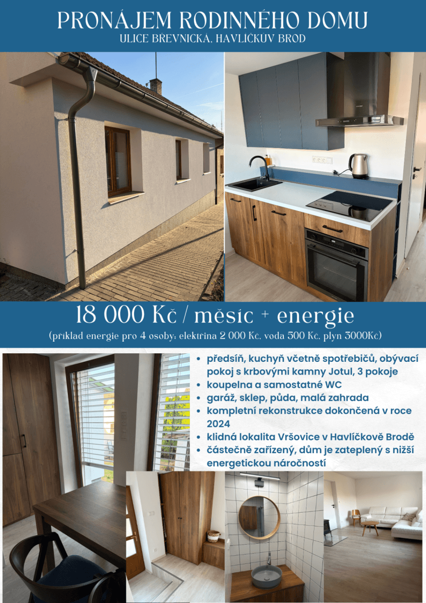 house to rent, 80 m², Břevnická, Havlíčkův Brod, Vysočina Region house to rent, 80 m², Břevnická, Havlíčkův Brod, Vysočina Region
